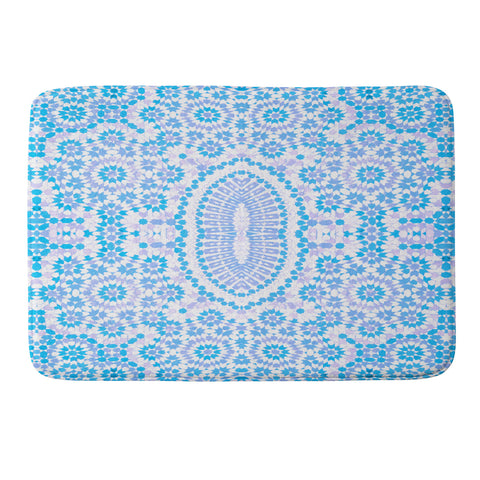 Amy Sia Morocco Light Blue Memory Foam Bath Mat
