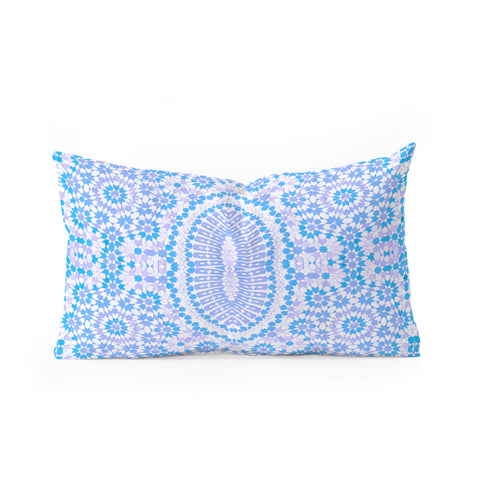 Amy Sia Morocco Light Blue Oblong Throw Pillow