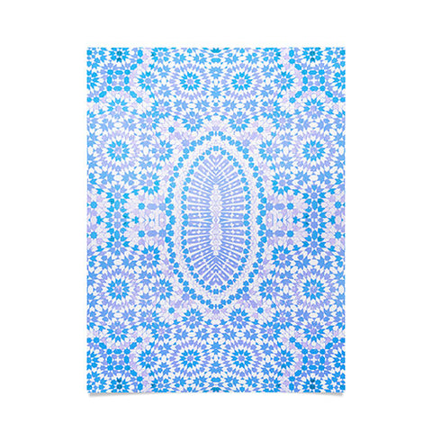 Amy Sia Morocco Light Blue Poster