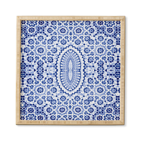 Amy Sia Morocco Navy Framed Wall Art