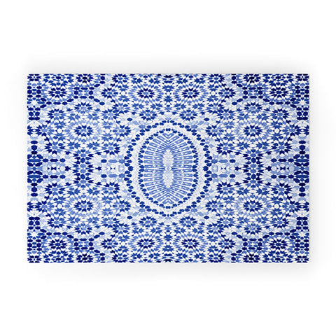 Amy Sia Morocco Navy Welcome Mat