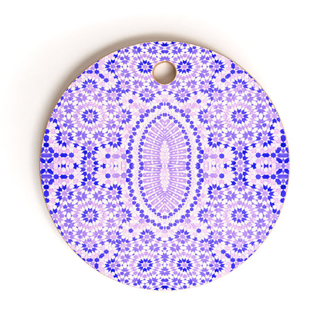 Amy Sia Morocco Purple Cutting Board Round