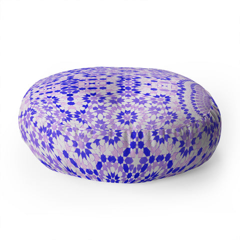 Amy Sia Morocco Purple Floor Pillow Round