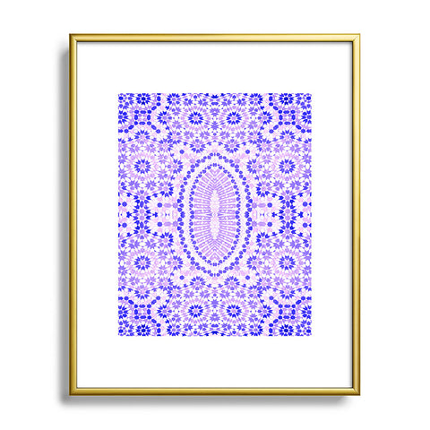 Amy Sia Morocco Purple Metal Framed Art Print