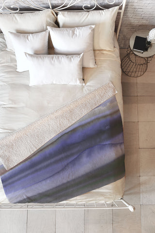 Amy Sia Mystic Dream Deep Blue Fleece Throw Blanket