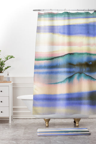 Amy Sia Mystic Dream Pastel Shower Curtain And Mat