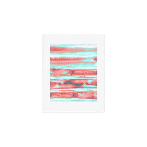Amy Sia Neon Stripe Orange Art Print
