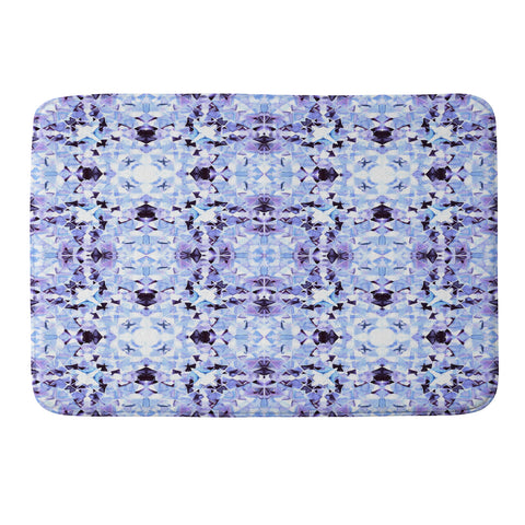 Amy Sia New York Geo Blue Memory Foam Bath Mat
