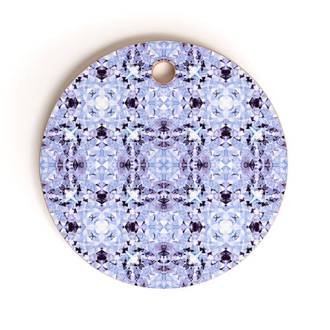 Amy Sia New York Geo Blue Cutting Board Round