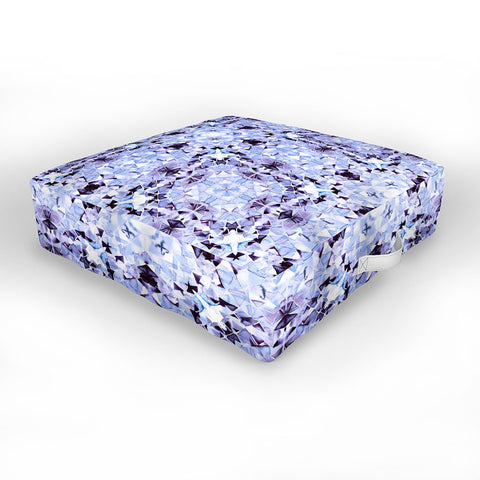 Amy Sia New York Geo Blue Outdoor Floor Cushion
