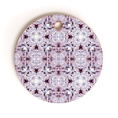 Amy Sia New York Geo Purple Cutting Board Round