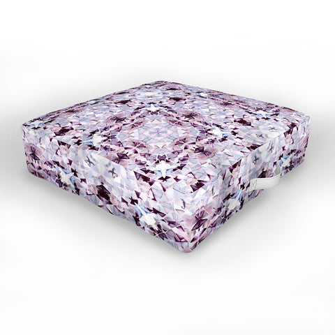 Amy Sia New York Geo Purple Outdoor Floor Cushion