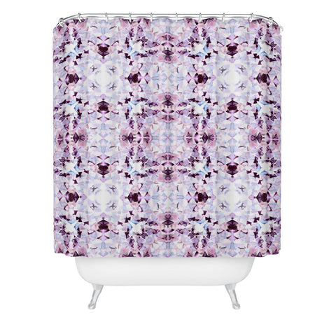 Amy Sia New York Geo Purple Shower Curtain