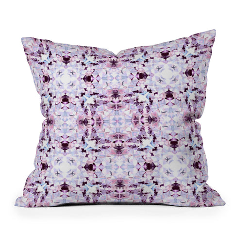 Amy Sia New York Geo Purple Throw Pillow