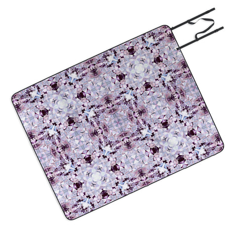 Amy Sia New York Geo Purple Picnic Blanket