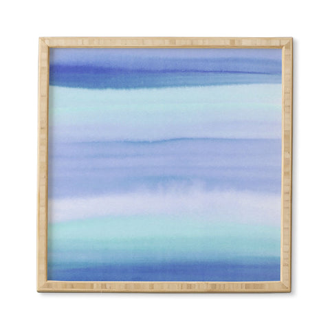 Amy Sia Ombre Watercolor Blue Framed Wall Art