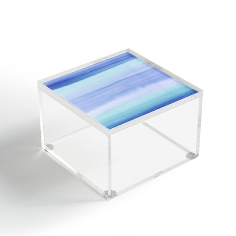Amy Sia Ombre Watercolor Blue Acrylic Box