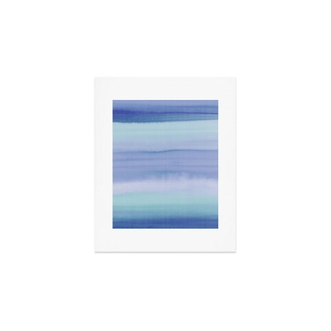Amy Sia Ombre Watercolor Blue Art Print