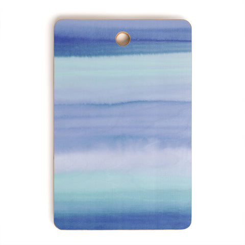 Amy Sia Ombre Watercolor Blue Cutting Board Rectangle