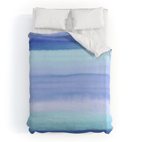 Amy Sia Ombre Watercolor Blue Duvet Cover