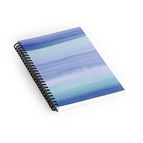 Amy Sia Ombre Watercolor Blue Spiral Notebook