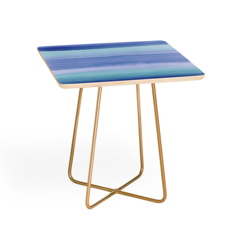 Amy Sia Ombre Watercolor Blue Side Table
