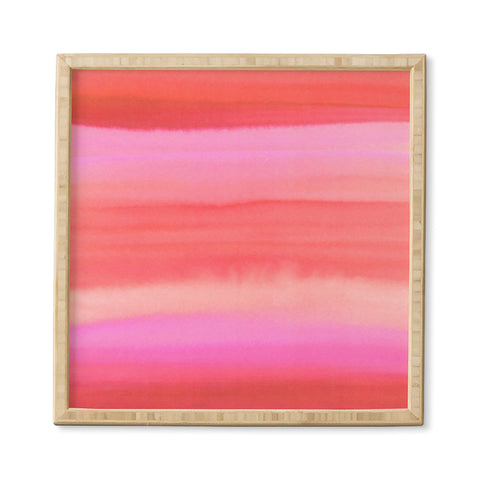 Amy Sia Ombre Watercolor Pink Framed Wall Art