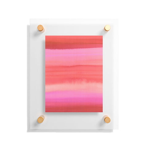 Amy Sia Ombre Watercolor Pink Floating Acrylic Print