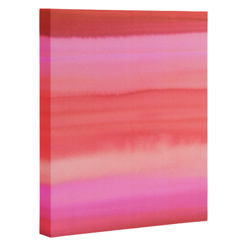 Amy Sia Ombre Watercolor Pink Art Canvas