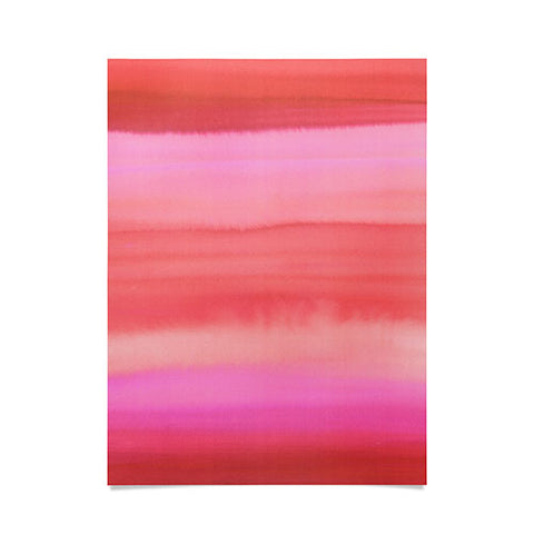 Amy Sia Ombre Watercolor Pink Poster