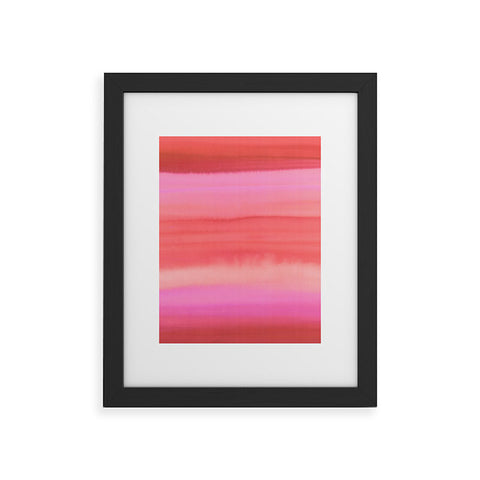 Amy Sia Ombre Watercolor Pink Framed Art Print