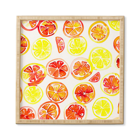 Amy Sia Orange Slice Framed Wall Art