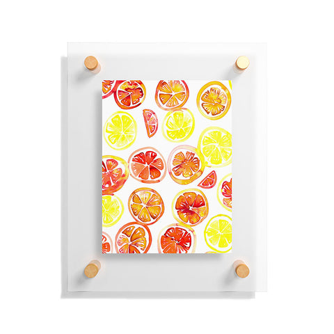 Amy Sia Orange Slice Floating Acrylic Print