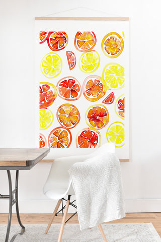 Amy Sia Orange Slice Art Print And Hanger