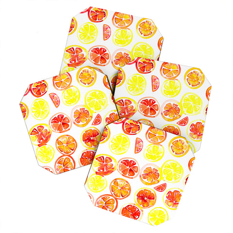 Amy Sia Orange Slice Coaster Set