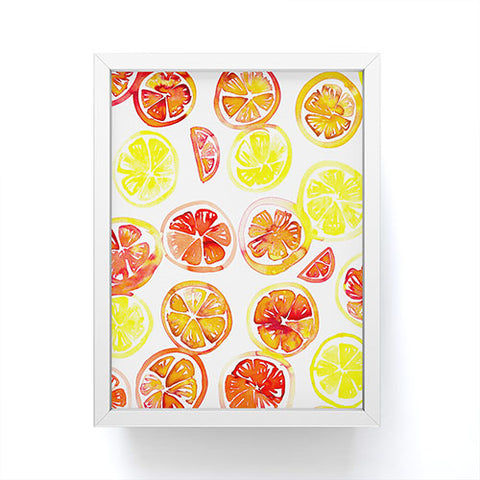 Amy Sia Orange Slice Framed Mini Art Print
