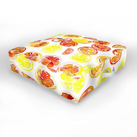 Amy Sia Orange Slice Outdoor Floor Cushion