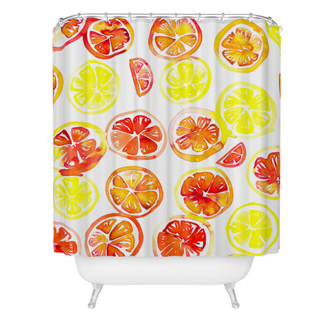 Amy Sia Orange Slice Shower Curtain