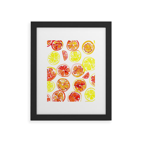 Amy Sia Orange Slice Framed Art Print