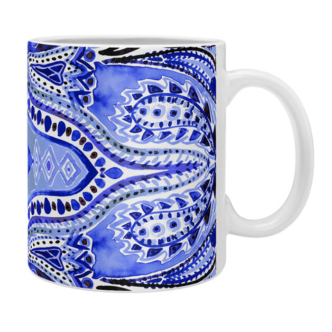 Amy Sia Paisley Deep Blue Coffee Mug