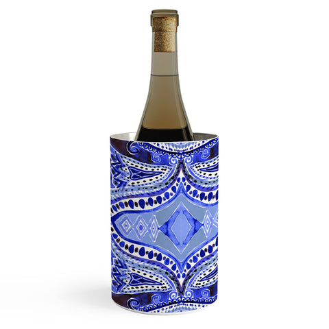 Amy Sia Paisley Deep Blue Wine Chiller