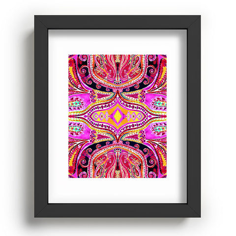 Amy Sia Paisley Hot Pink Recessed Framing Rectangle