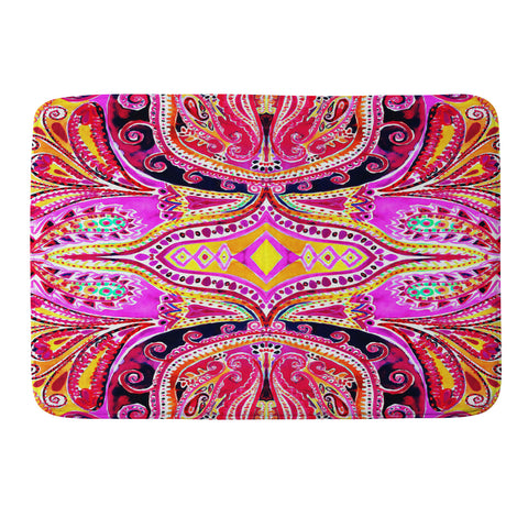 Amy Sia Paisley Hot Pink Memory Foam Bath Mat
