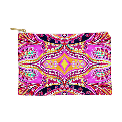 Amy Sia Paisley Hot Pink Pouch