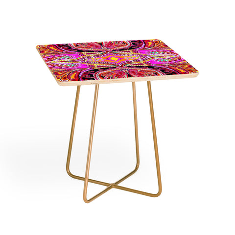 Amy Sia Paisley Hot Pink Side Table