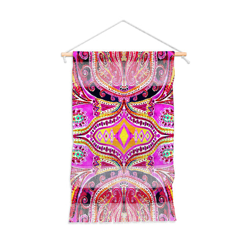 Amy Sia Paisley Hot Pink Wall Hanging Portrait