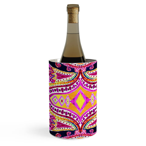 Amy Sia Paisley Hot Pink Wine Chiller