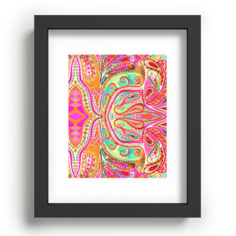 Amy Sia Paisley Pink Recessed Framing Rectangle