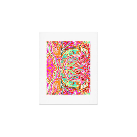 Amy Sia Paisley Pink Art Print