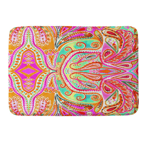 Amy Sia Paisley Pink Memory Foam Bath Mat